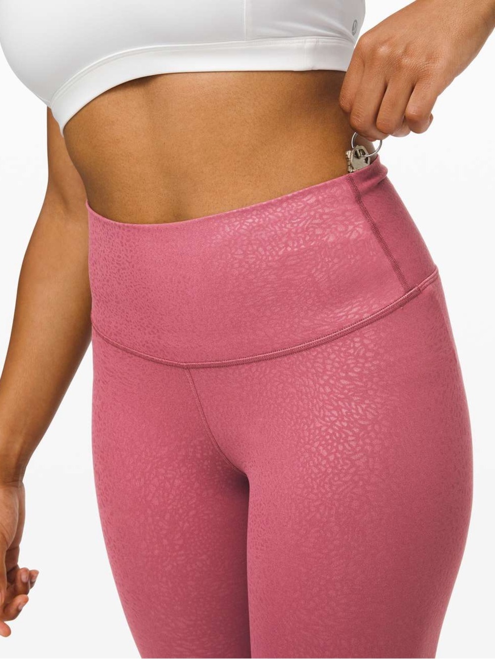 Lululemon Align Pant II 25" Polar Shift Emboss Plumfu Size 4 - Picture 4 of 9
